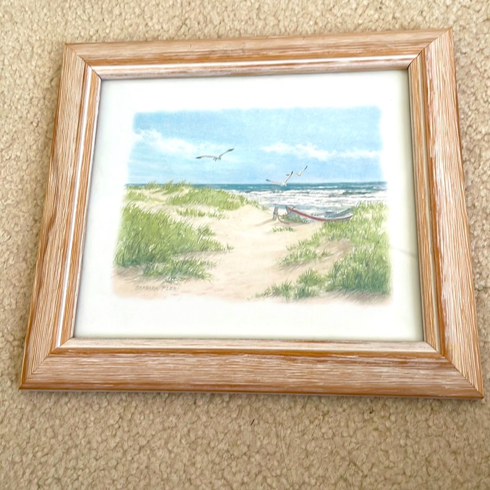 Beach themed framed print 🏖